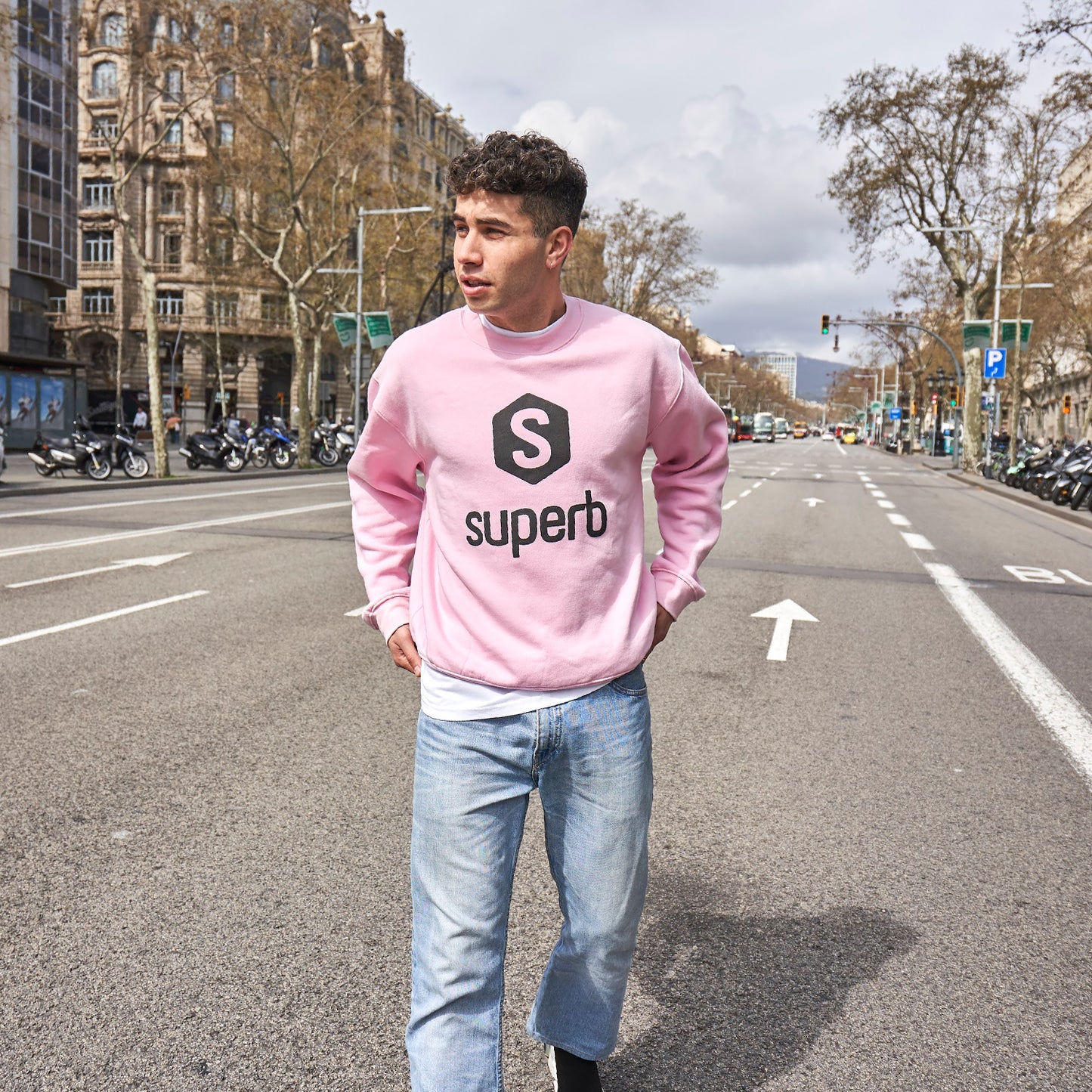 Sudadera Hexablack Rosa